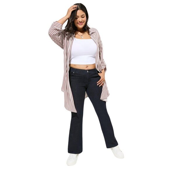 Torrid Luxe Slim Boot Cut Super Stretch Mid-Rise Jean Sz 22XS - Picture 1 of 12